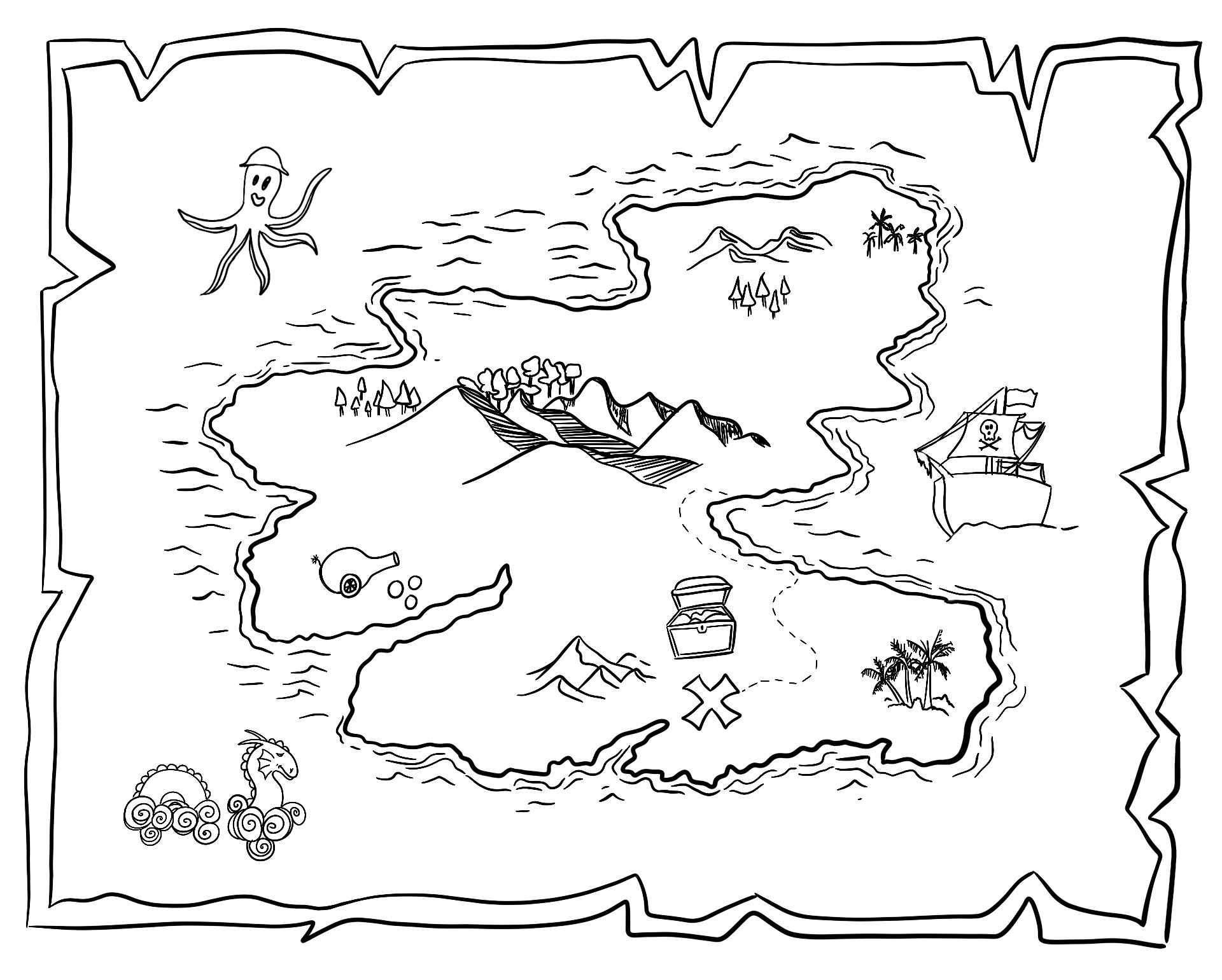 Printable Treasure Maps Pirates