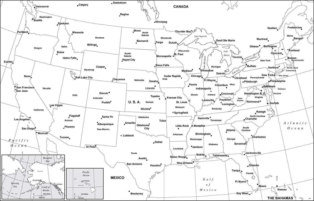 Printable United States Map With Capitals Free Download And Print For Printable United States Map With Capitals Free Download And Print For