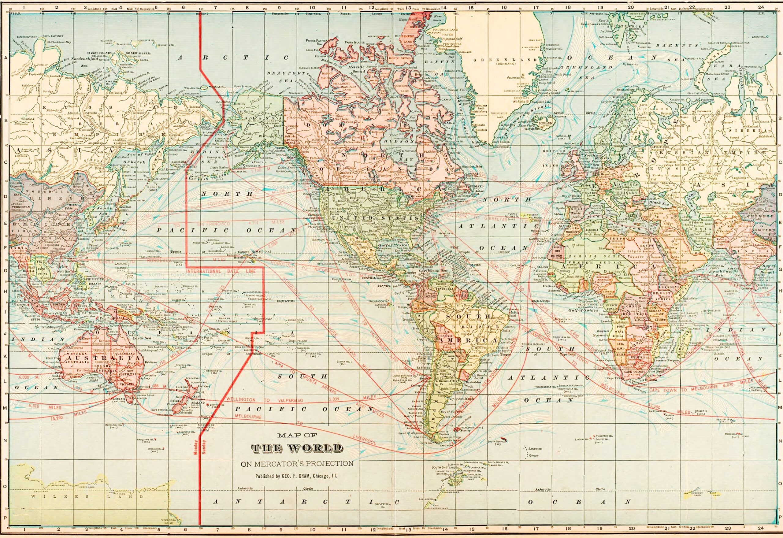 Printable Vintage Maps Printable Vintage World Maps