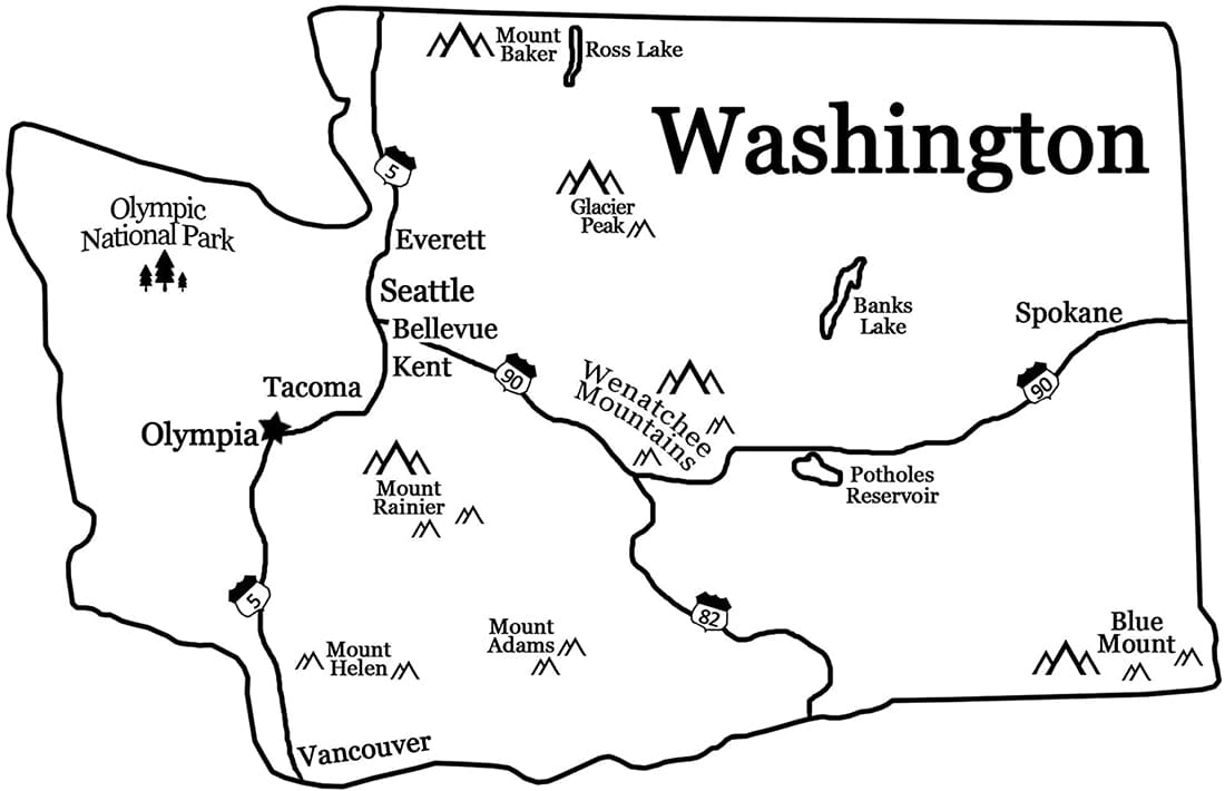 Printable Washington County Map Free Download And Print For You Printable Washington County Map Free Download And Print For You