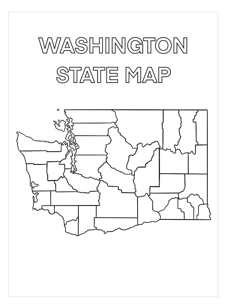 Printable Washington State Counties Map Free Download And Print For You Printable Washington State Counties Map Free Download And Print For You
