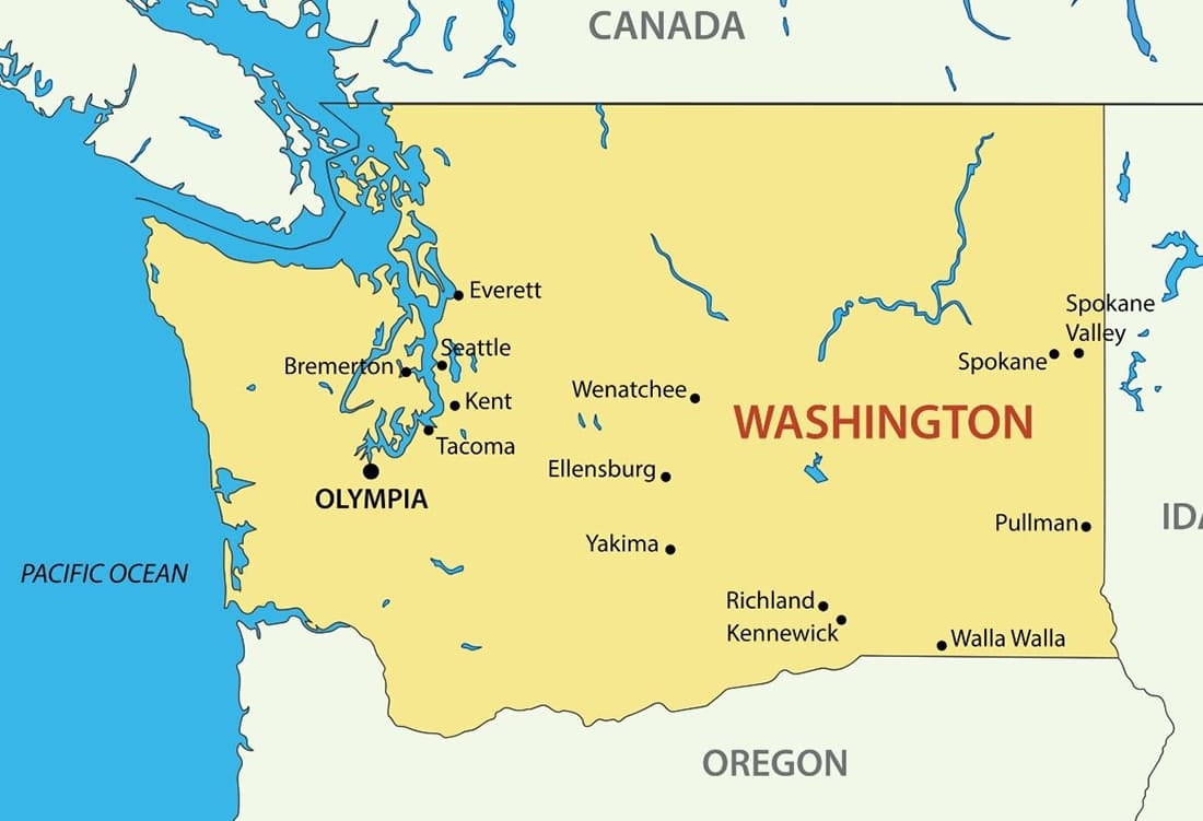 Printable Washington State County Map Free Download And Print For You Printable Washington State County Map Free Download And Print For You