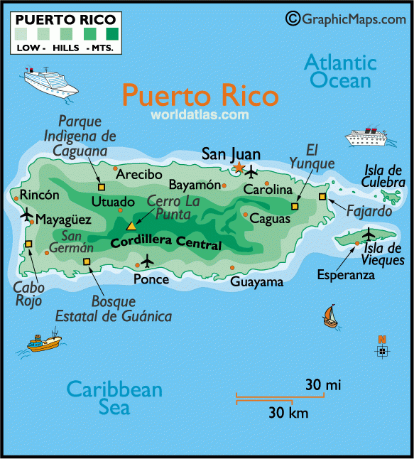 printable puerto rico map