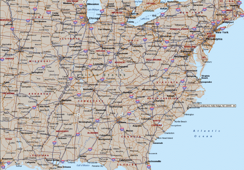 Road Map Southeastern United States Best Printable Map Southeast 