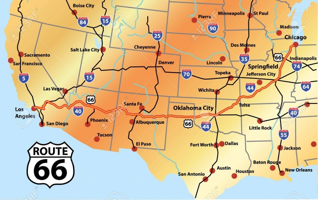 route 66 printable map