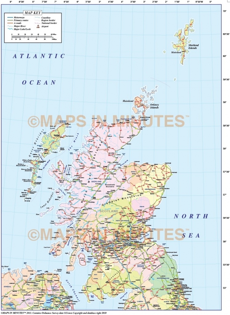 Scotland Map Printable