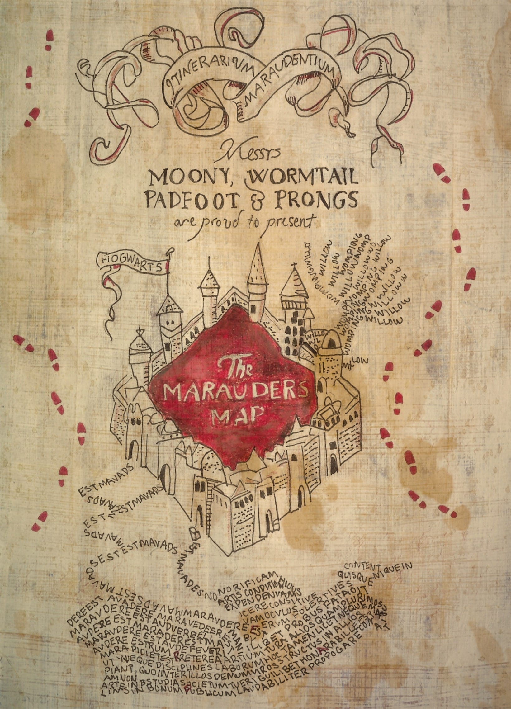 marauders map printable pdf marauders map printable pdf