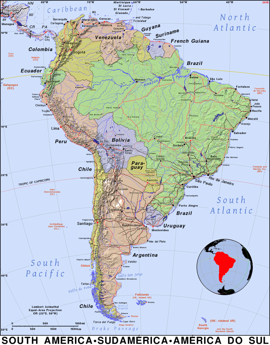 south america printable map south america printable map