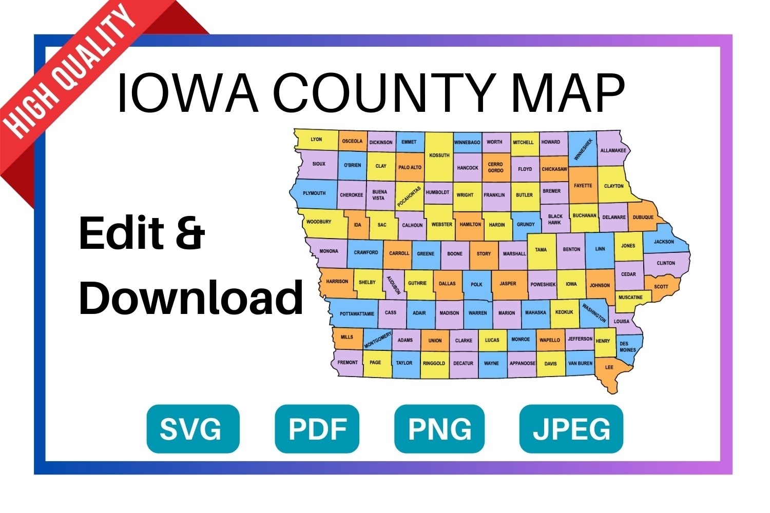 State Of Iowa Map Printable Free Printable Map State Of Iowa Map Printable Free Printable Map
