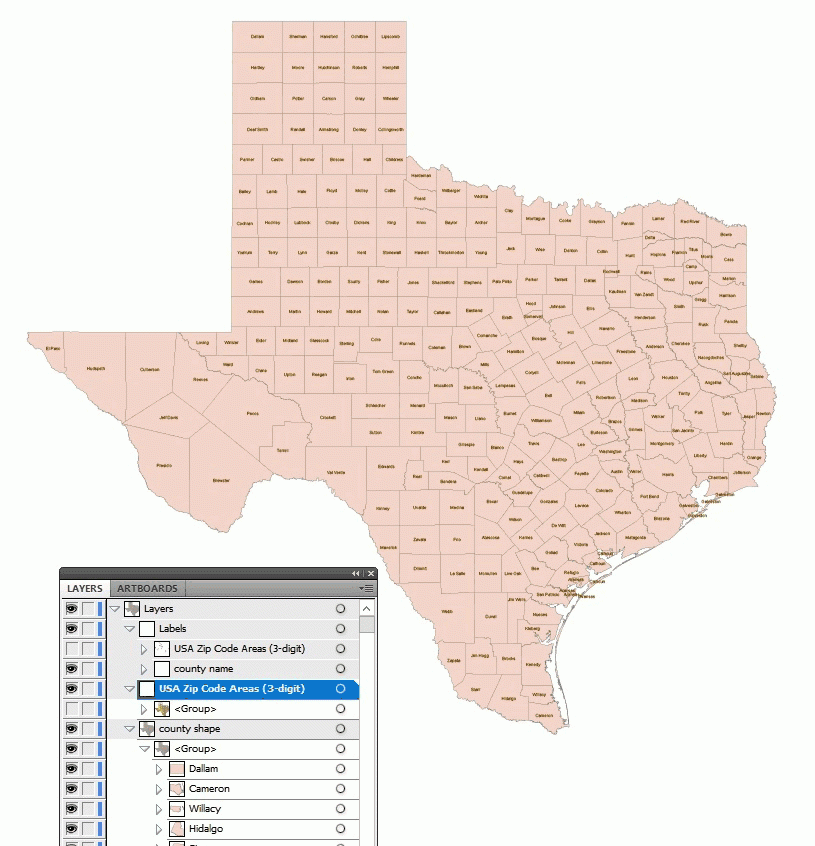 Texas Zip Code Map Printable Free Printable Map