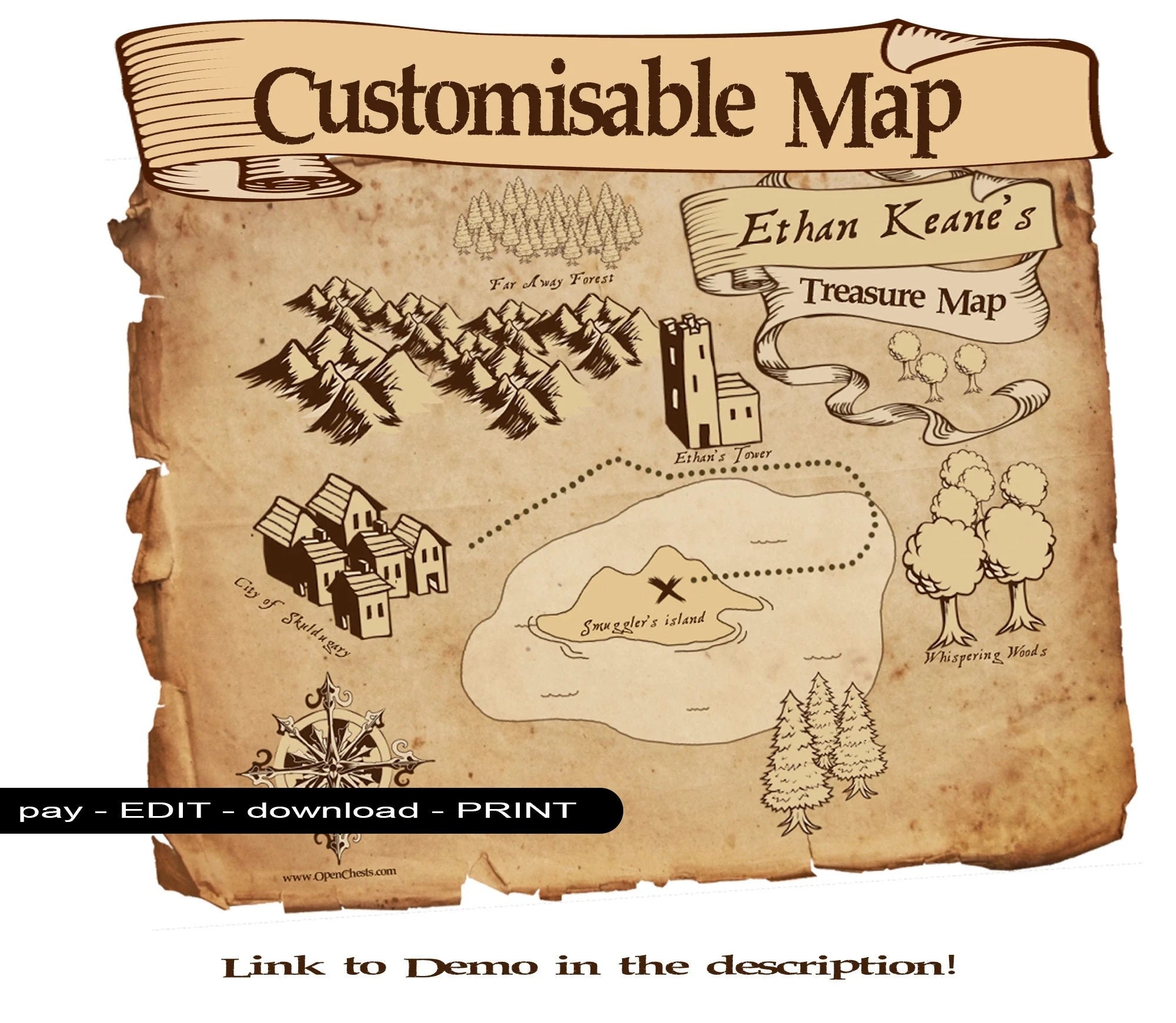 printable treasure map template printable treasure map template