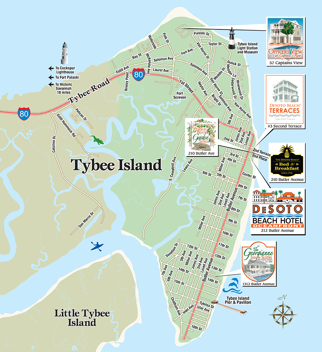 Tybee Island Map Printable