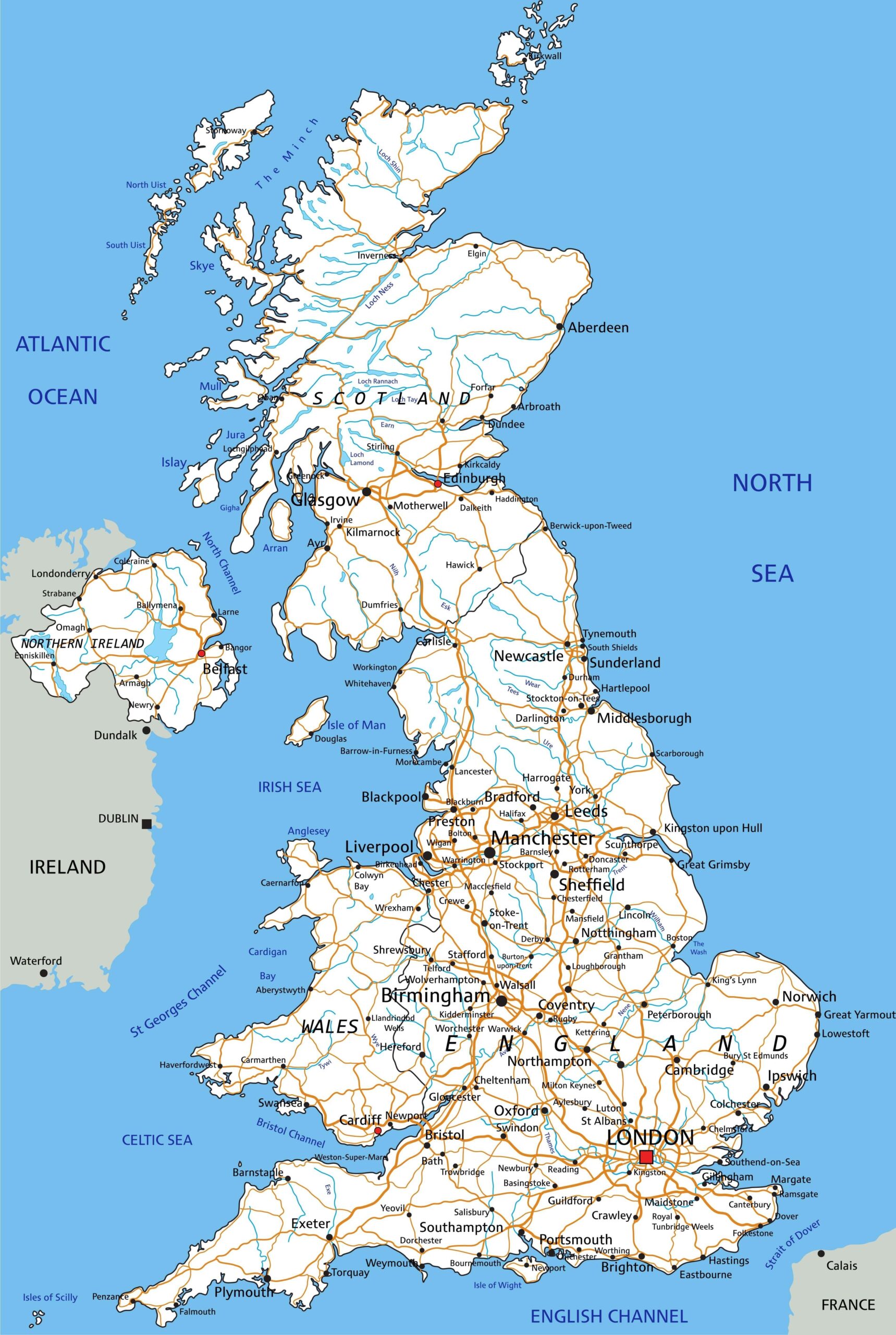 Uk Map Printable Uk Map Printable