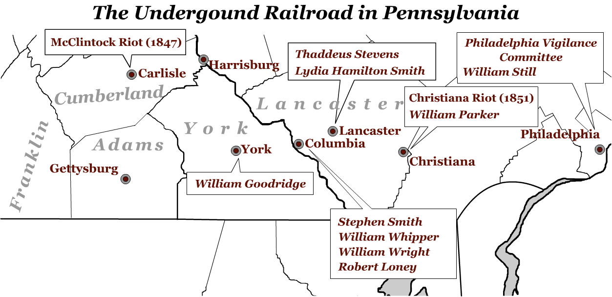 Printable Underground Railroad Map Printable Underground Railroad Map