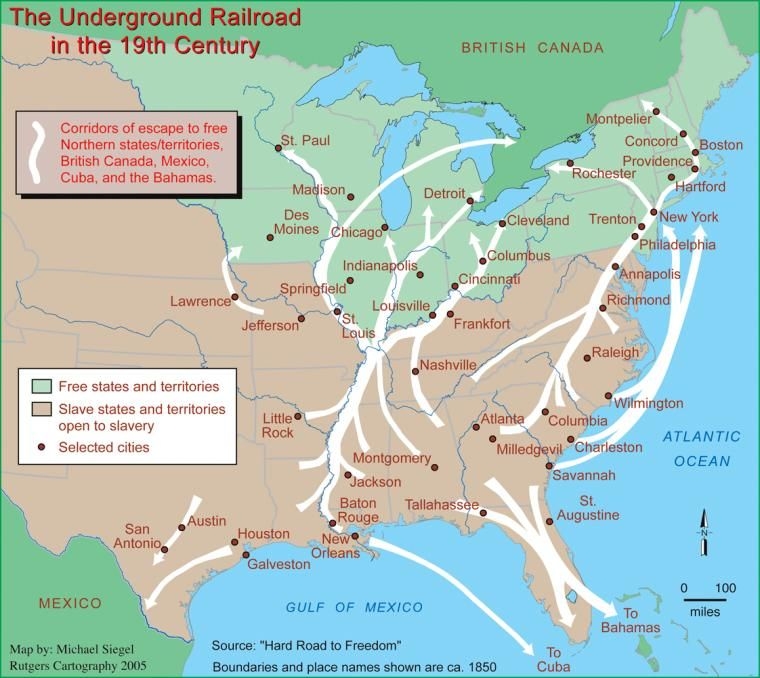 Underground Railroad Map Artofit Underground Railroad Map Artofit