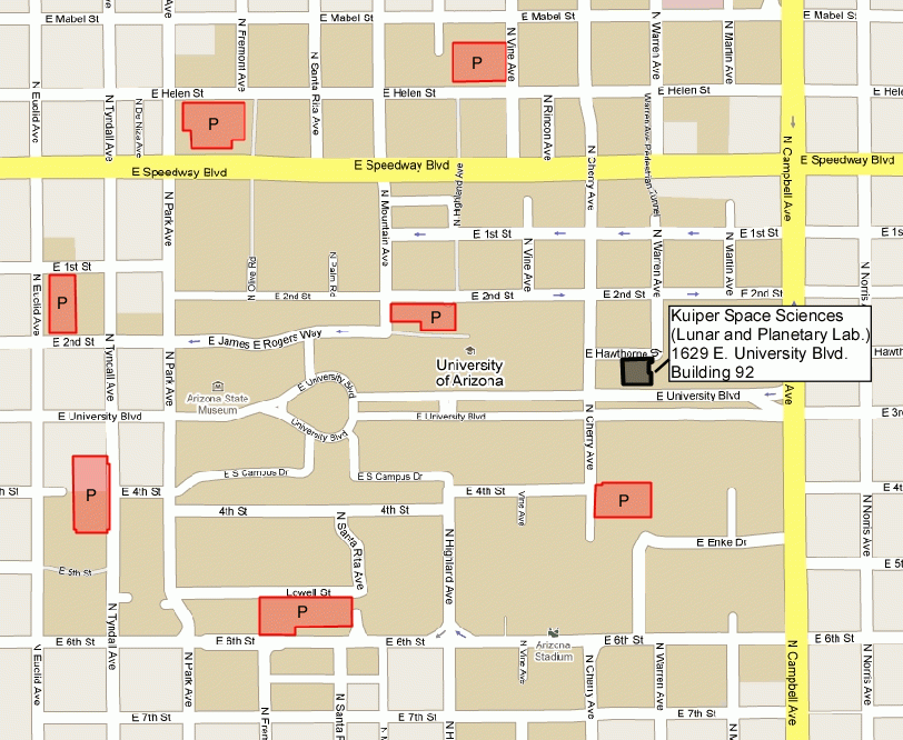 University Of Arizona Campus Map Printable University Of Arizona Campus Map Printable
