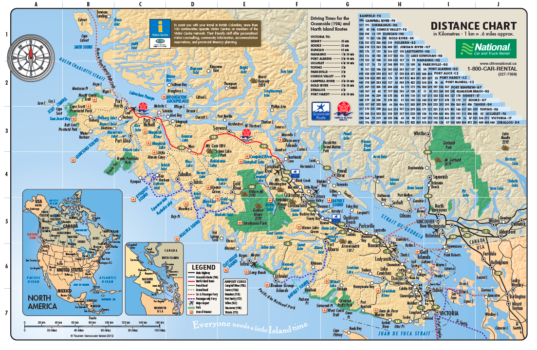 printable map vancouver island
