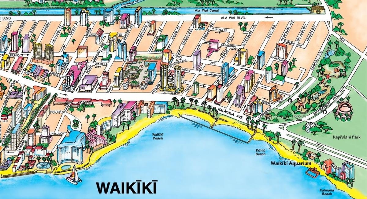 Waikiki Map Printable