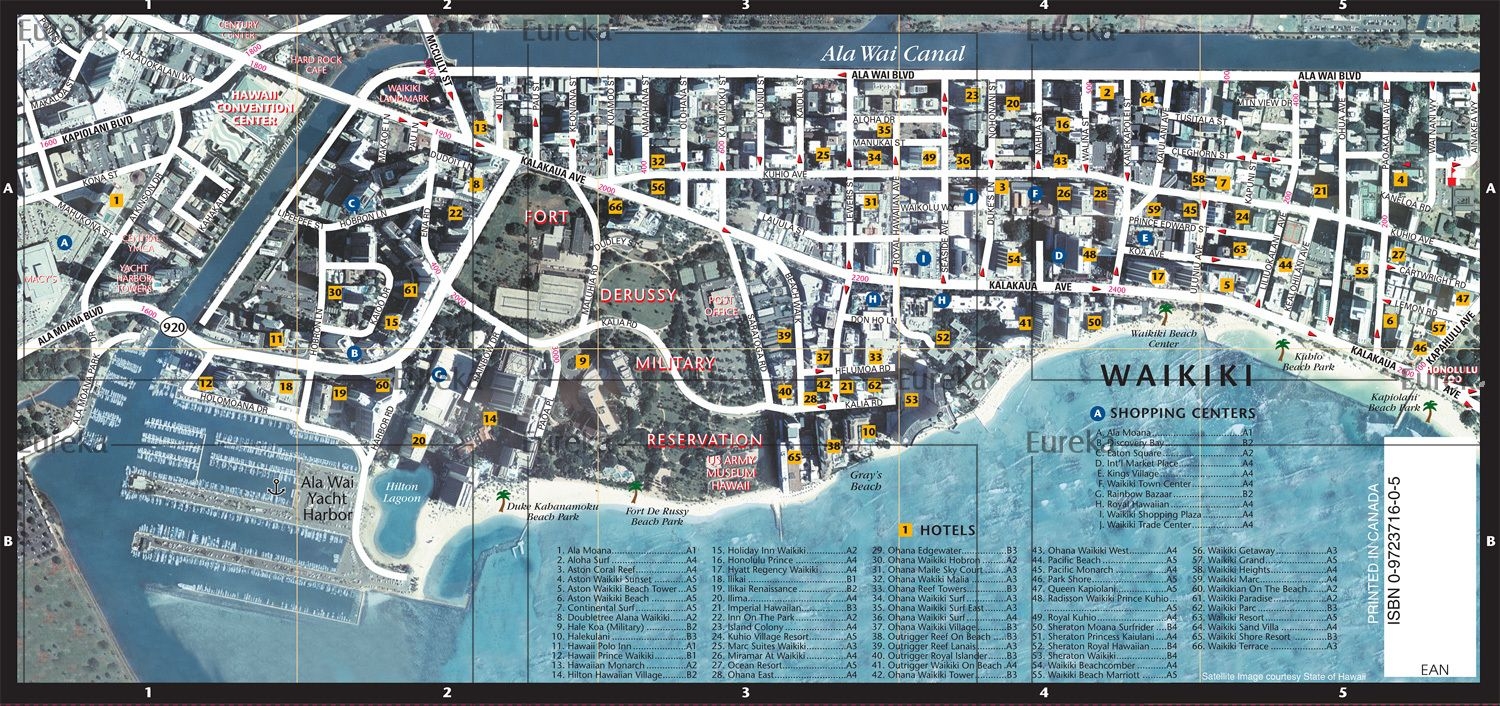Waikiki Map Printable