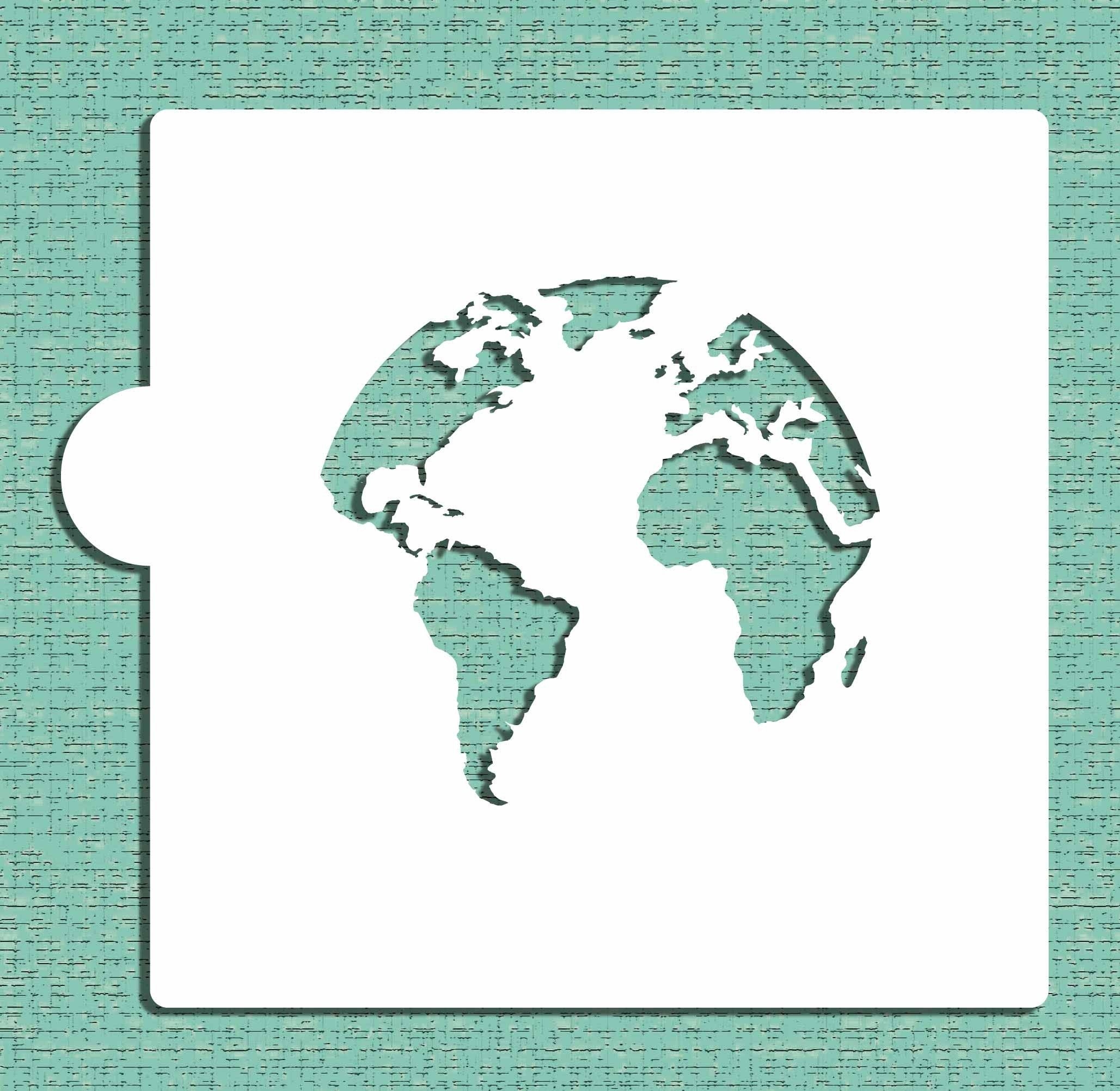 World Map Stencil Printable Printable Word Searches
