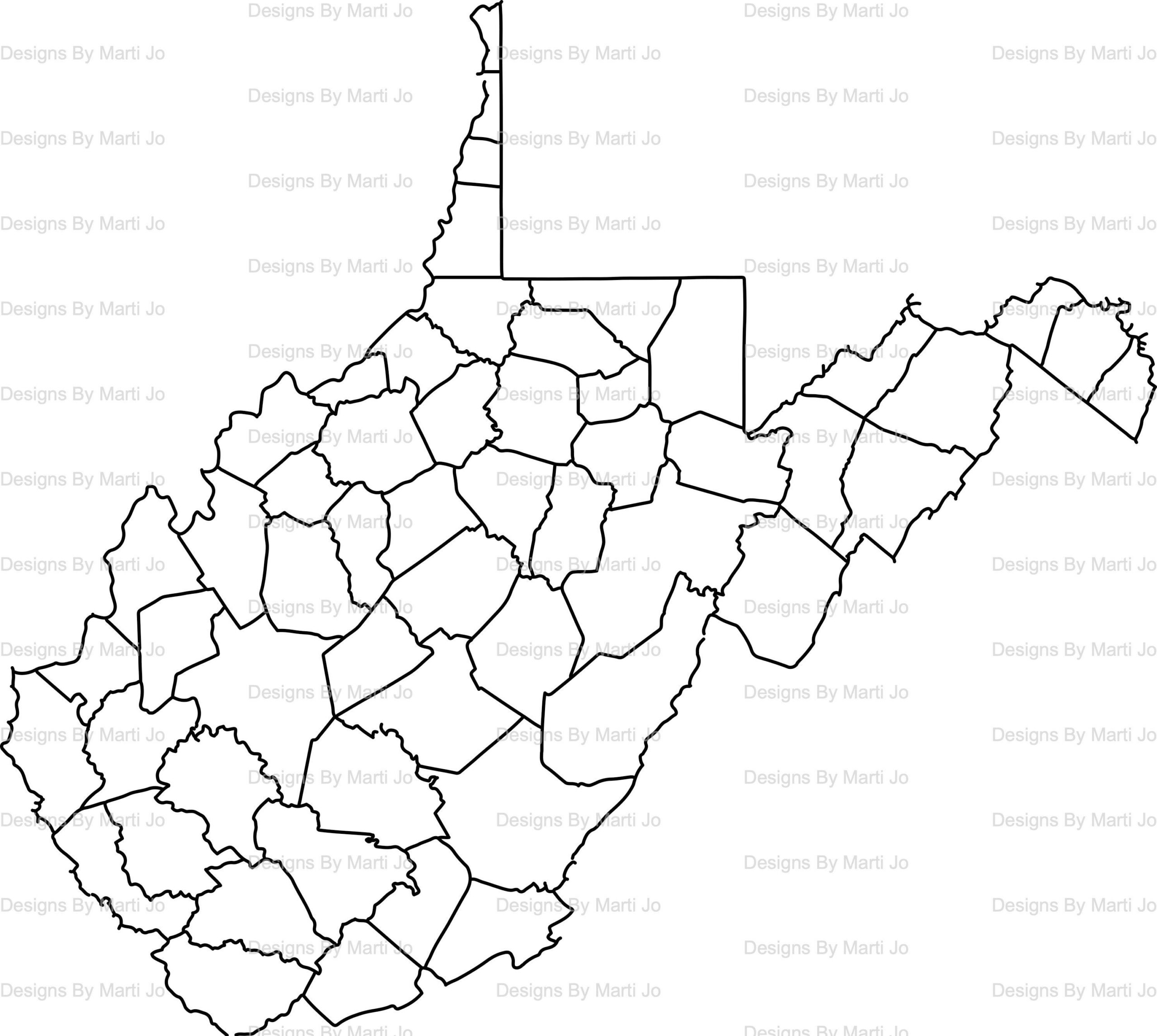Wv County Map Printable