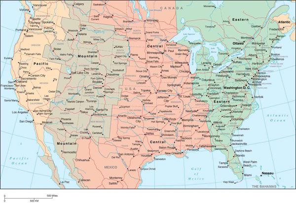 Travel map of Wyoming highlighting major attractions