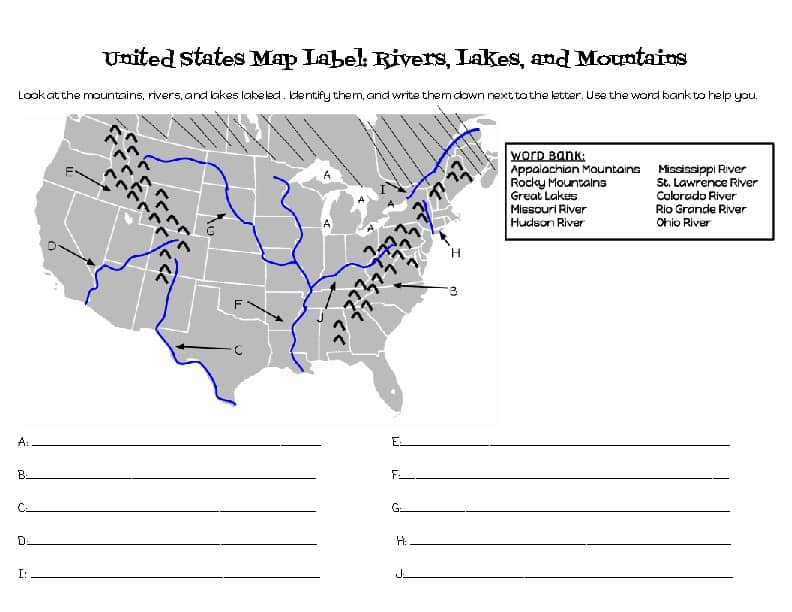 A child pointing to the Mississippi River on a paper map